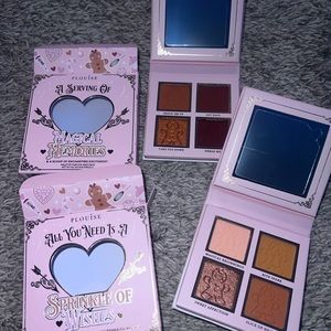 P. Louise NEW Set of 2 Eyeshadow Quads from the 2023 Holiday Advent Calendar